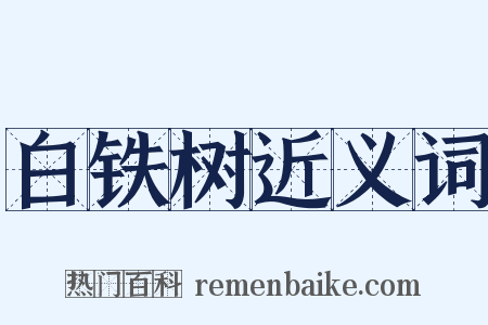 白铁树近义词是什么意思的图片